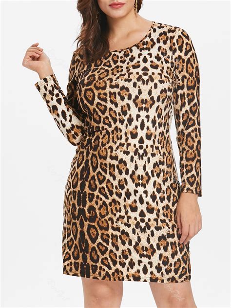 leopard print dresses plus size.